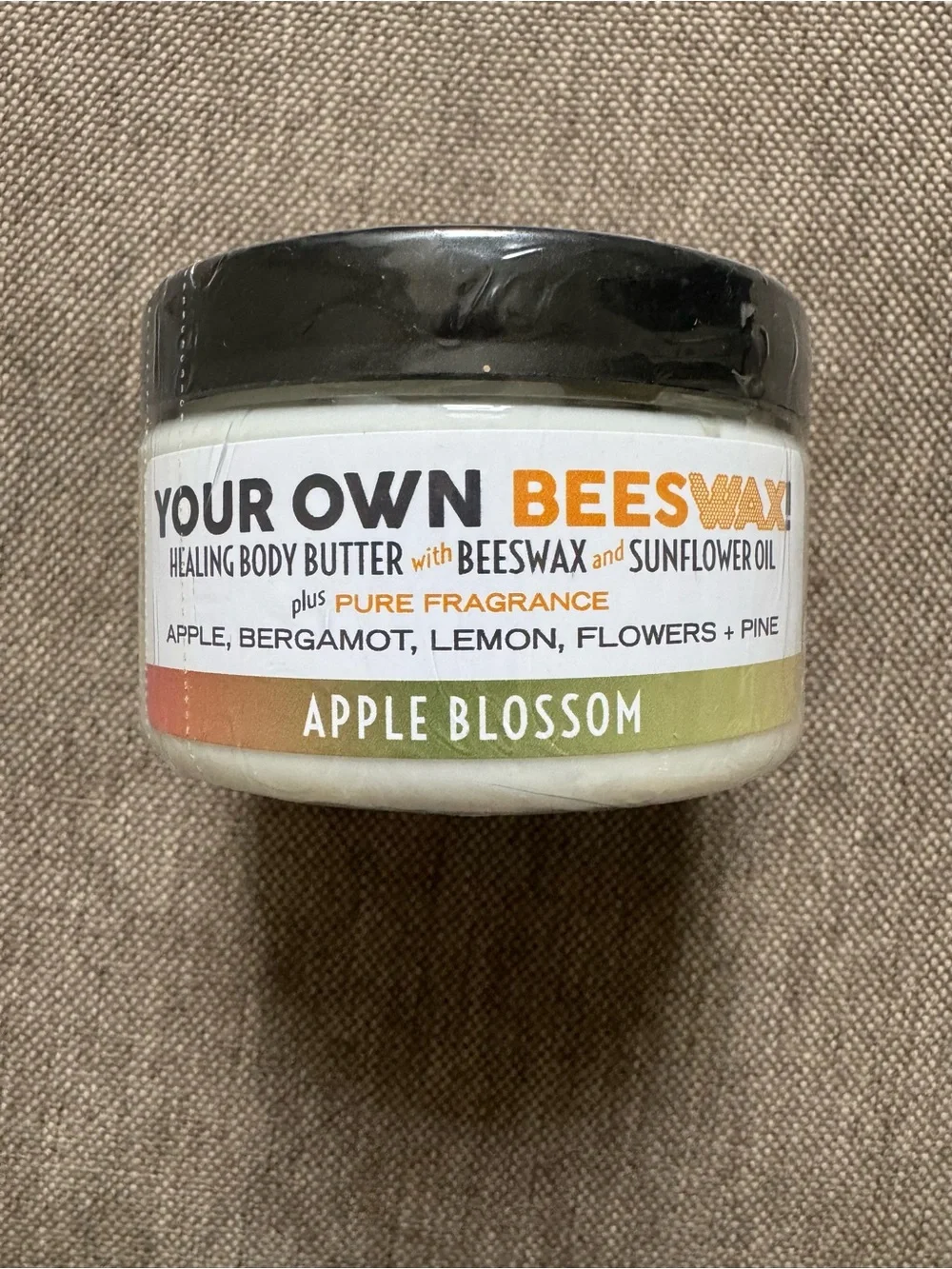 New Country Bathhouse Your Own Beeswax Apple Blossom Healing Body Butter Lotion